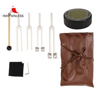 Tuning Fork Set 432Hz 128Hz 256Hz 512Hz with Activator for Sound for Healing, Therapy, Keep Body Sty