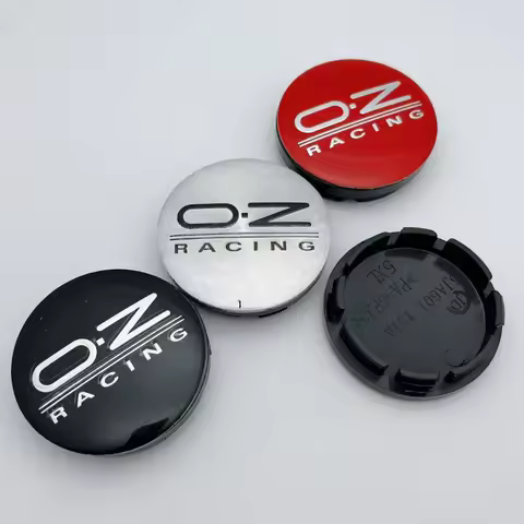 4pcs O.D 56MM Clips 51mm Car Wheel Center Caps Wheel Hubcaps Hub Rim Cover OZ O.Z Racing Logo Emblem