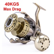 40kgs Max Power Drag All Metal Fishing Reel MX4000 Spinning Jigging Reel Spinning Reel 12+1BB Trolling Sea Fishing Reel