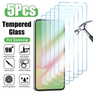 5PCS Tempered Glass For Samsung S25 S24 Ultra S22 S23 Plus A56 A16 A55 A15 A35 A54 S20FE 5G A33 A53
