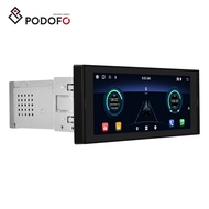 Podofo Android Car Radio 2+64G Single Din 6.9 Inch Touch Screen CarPlay/Android Auto GPS WIFI FM RDS USB Dropshipping Wh