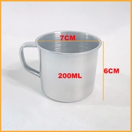 Ca uống nước inox có quai 7cm (200ml) | Combo 2 ca - 4 ca - 6 ca - 12 ca