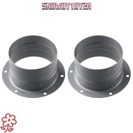 SNOWOY1OY2H Metal Straight Pipe, 3/4/5/6/8 inch Galvanized Iron Duct Connector Flange, Kitchen Pipe 