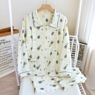 Bộ Đồ Sau Sinh Pijama Ngủ Mặc Nhà Dài Tay Azuno AZ277 Chất Liệu Vải Muslin Nhẹ Mát Sang Chảnh