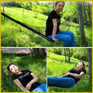 ◫ ◿ ● bearing 180KG camping hammock big duyan net for adult portable outdoor Cotton rope type lazy