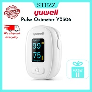 Yuwell Oximeter YX306 Monitor Finger Pulse Blood Oxygen Health Check LED Display Original 鱼跃血氧仪 [ Re