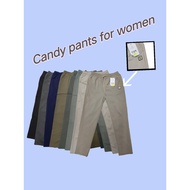 Tight alphabet candy pants Candy pants for women seluar perempuan pants women