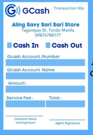 A7 Gcash Transaction Slip