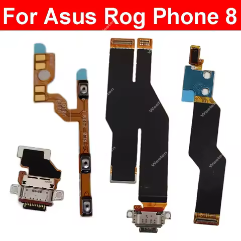 Power Volume Flex Cable For ASUS ROG Phone 8 ROG 8 Pro Charging Dock Socket LCD Flex Camera Flex Rib