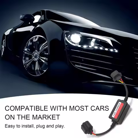 LED Light Decoder, High Power LED Light Decoder Driver Adaptor, Error Code Canceler Car Accessories 