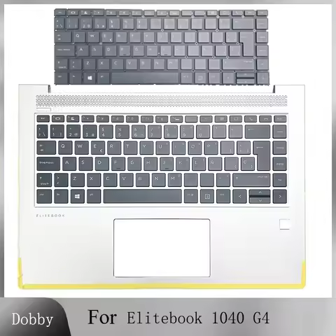 New Original Laptop Spain Keyboard for Elitebook 1040 G4 L02267-001 Palmrest Upper Case Replacement 