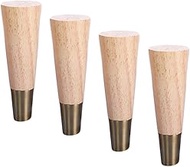 Wooden Furniture Legs,4Pcs Solid Wood Furniture Replacement Feet,Adjustable Height Sofa Feet,for Sof