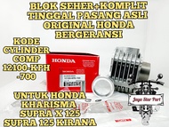 ORI BLOK SEHER CYLINDER PISTON RING KOMPLIT ASLI ORIGINAL HONDA KODE(12100-KPH-700) KHARISMA KIRANA