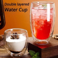 Double Wall Glass Cup 150/250/350/450ml Beer Coffee Water Cups Heat