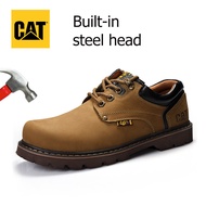 Caterpillar อย่างเป็นทางการรองเท้าหนังรองเท้าเพื่อความปลอดภัย Anti-Smashing เหล็ก-Toed รองเท้า