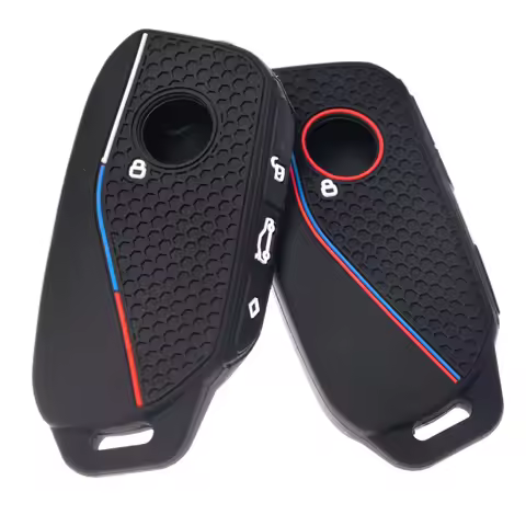 Fashion 2025 Silicone Car Remote Key Case Cap Cover Shell Fob Holder for BMW Series 7 735i 740Li X7 