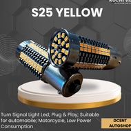 Car Bulb - S25 Yellow Hypervision LED Light - Car LED - Brake Light Bulb - Car LED Light - 100% Orig
