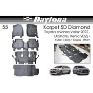 Daytona DIAMOND Carpet 5D Toyota Avanza Veloz 2022 FULL Trunk