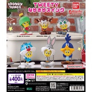 [Bandai] Looney Tunes Tweety Bird Swing MIni Keychain - Gashapon Capsule Toy