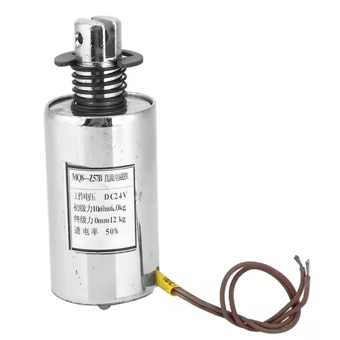 Solenoid Electromagnet Cylindrical Push Pull Type for Industrial Automation 117.6N 24VDC MQ8-Z57B So