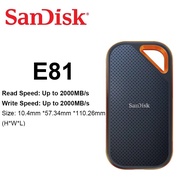 Sandisk PSSD E61 E30 E81 Extreme PRO 4TB 2TB 1TB USB 3.2 Gen2 * 2 Type-A/c โซลิดสเตทไดรฟ์ภายนอกแบบพก