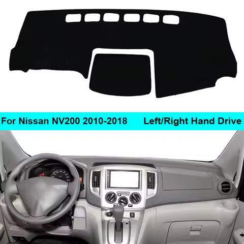For Nissan NV200 2010 - 2018 LHD RHD 2 Layers Car Dashboard Cover Carpet Cape Rug Pad Carpet Dashmat