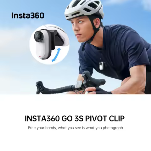 Insta360 GO 3S Pivot Clip 360 Degree Silicone Tilt Mount For Hat Headband Insta 360 GO 3 & GO3S Orig