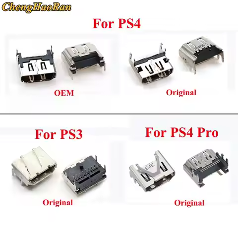 ChengHaoRan 1x For Sony Play-Station 3 PS3 Slim 3000 4000 For PS4 Pro Slim HDMI Jack Port Socket Int