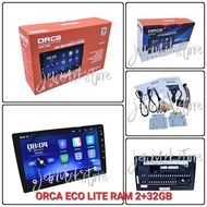Headunit DOUBLE DIN ANDROID ORCA ECOLITE ADR-9988 9" / 10" RAM 2+32GB