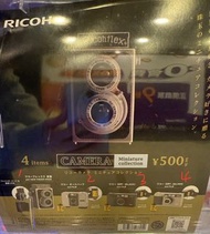扭蛋 Ricoh 相機迷你模型系列（GR1 black / silver / Ricohflex III / Ricoh Auto Half)