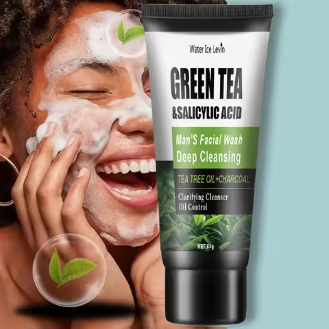 60g Salicylic Acid Cleanser - Contains extracts of Salicylic Acid, Tea Tree and Turmeric, gently moi