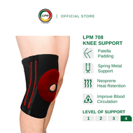 LPM Knee Guard 708 Neoprene Knee Support Reinforced Open Patella Support Knee Pad Improve Blood Circulation Guard Lutut