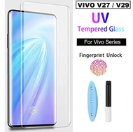 พร้อมส่ง// ฟิล์มกระจก Vivo V40 V40 Pro V27 V29 V30 V30pro 5G ฟิล์มกระจกใส เต็มจอ Vivo UV Glass Film