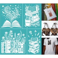Self-Adhesive Silk Screen Printing Stencil for Painting on Wood DIY Decoration T-Shirt Fabric Book 2