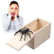1 Piece Wooden Game Spider Scare Box Prank Things Toys Handmade Money Surprise Practical P YG9G
