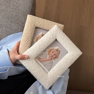 Fluffy Photo Frame – Teddy Photo Frame Rabbit Fur 4R/ (4 Pieces6) - dailyfinds Photo Frame Wall Deco