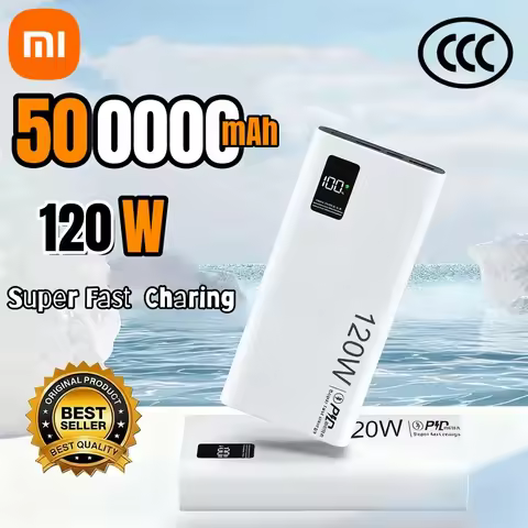Xiaomi Power Bank 500000mAh 120W Super Fast Charging Large Capacity Battery Charging Powerbank For I