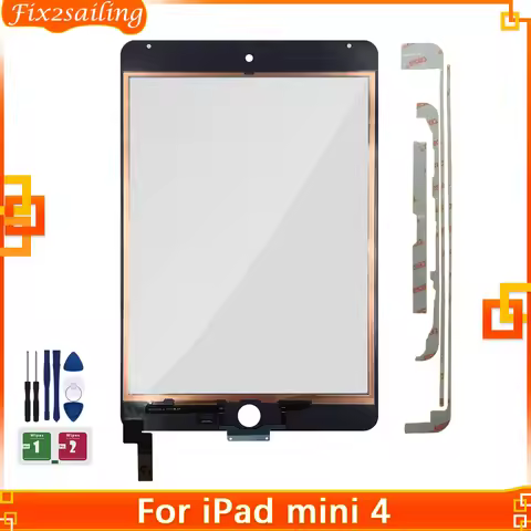 Tested For iPad Mini 4 Touch Screen Panel Assembly Replacement For iPad mini 4 A1538 A1550 Tablet Ou