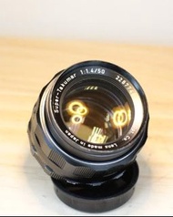 稀土鏡片 Super Takumar 50mm 1.4 m42 mount 大光圈老鏡