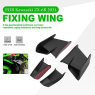 NEW 2024 Fairing Fixed Wing For Kawasaki ZX-6R ZX-636 ZX6R ZX 6R Motorcycle Accessories Modified Aer
