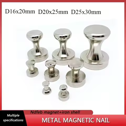 D16x20 Metal Magnetic Nails D20x25 Strong Magnetic Nails Fridge Pastes White Board Office Powerful M
