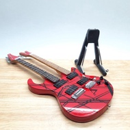 Miniature guitar DOUBLE NECK EVH LIMITED wall shelf decoration display home decoration souvenir