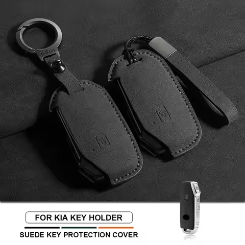 For Kia K3 KX3 KX7 K5 Telluride Telluride SX Sportage R GT Line Seltos Sorento Soul Suede Car Key Ca