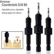 Woodworking Drill Bit, Adjustable Pointed Head Countersink Drill Bit, Sharp 1/4" Hex Shank Hex Shank