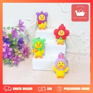 GANTUNGAN Upset Duck Rubber Keychain GK-1775 Rubber Duck Keychain/ Duck Keychain Upset Duck Keychain