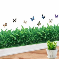 ที่ถอดออกได้ Self-Adhesive Wall Decals ห้องนอนห้องนั่งเล่นตกแต่งพื้นหลังกันน้ําชั้น Baseboard สติกเก