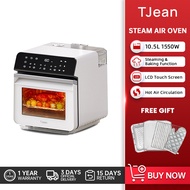 TJean Smart Steam Oven 10.5L Rapid Steam Output Air Fryer Steamer Oil-free Steaming &amp; Baking Machine Self-cleaning Electric Oven