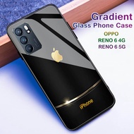 OPPO RENO 6 4G / 5G - SoftCase Glass Kaca -Colour Full [ A59 ] - Full Cover - Pelindung Handphone - Casing Hp - Case Hp Oppo Reno 6 4G / 5G - Bisa Bayar Di Tempat - COD!!