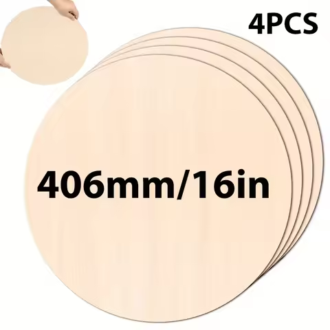 1/2/4pcs 16inch (3mm Thick) Wood Circle for Crafts,cut Blank Round Wood Slices Blank Round Wood Circ