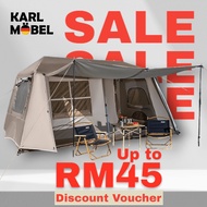 Village-13 Camping Tent Waterproof Automatic Khemah camping besar 5-7 person family Auto tent kemah 